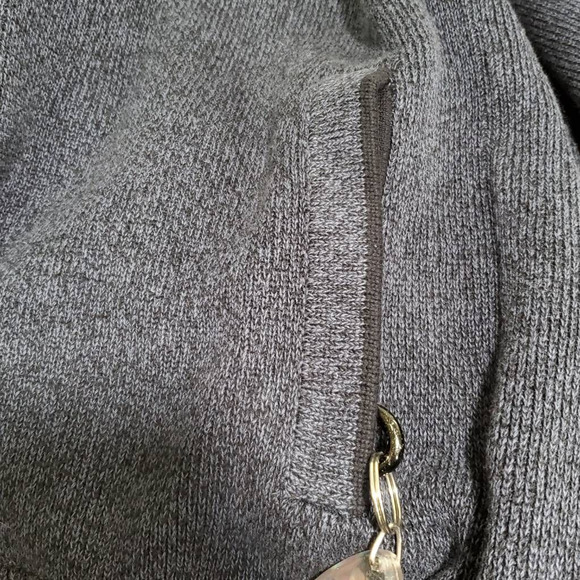 Chicago Bears NFL Pro Line Mens XL 1/4 Zip Sweater Long Sleeve Blue Pockets Logo - Picture 7 of 12